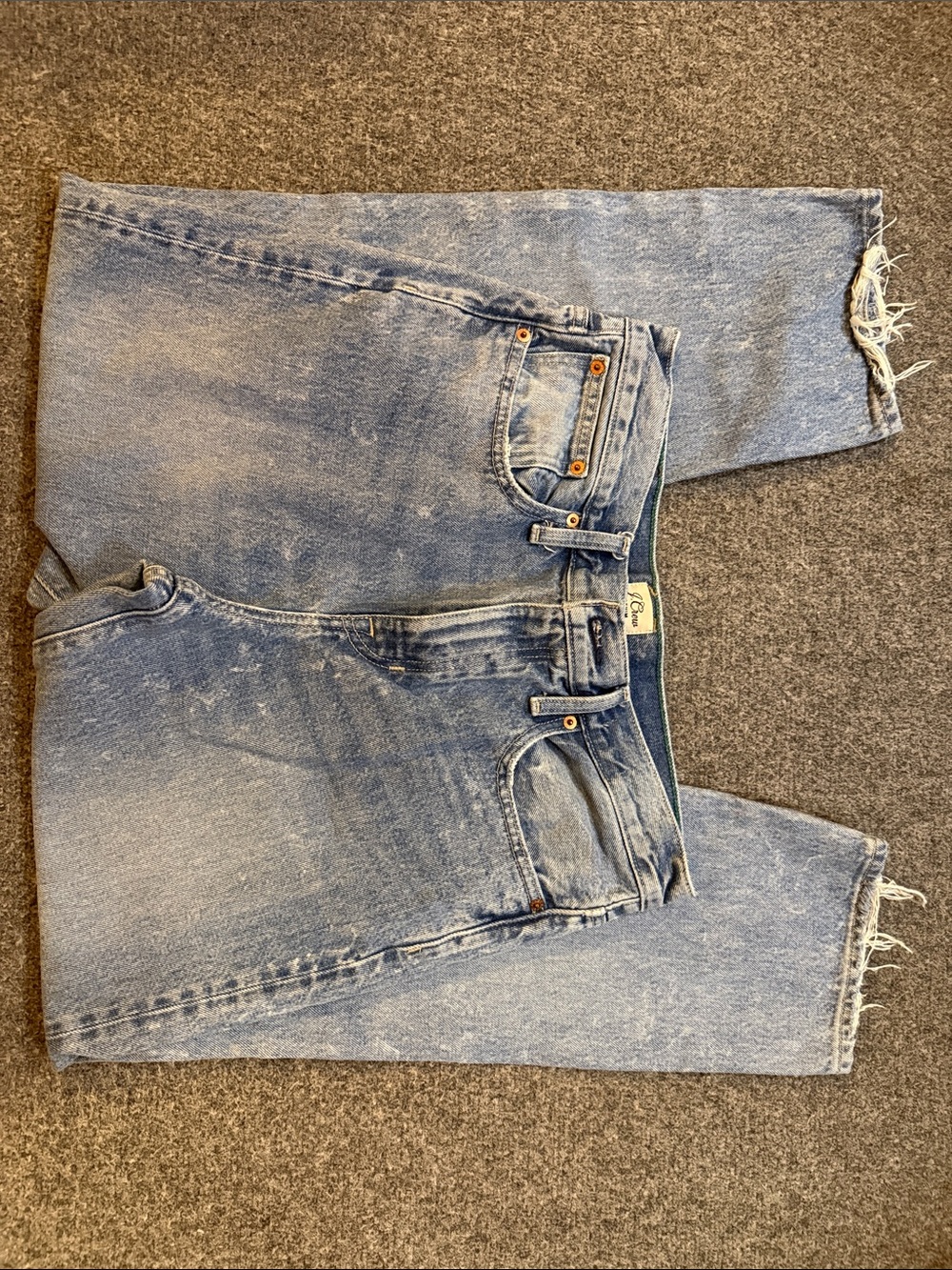 J. Crew Slouchy Boyfriend Distressed Splatter Jeans Size 28